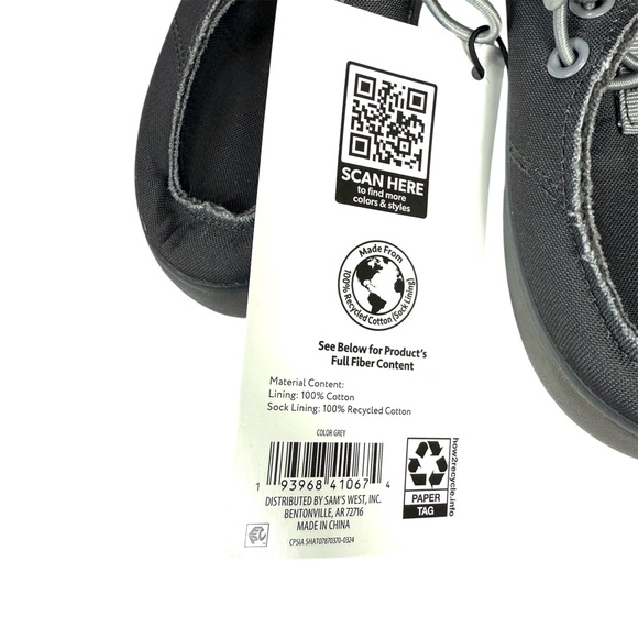 Member’s Mark Kids’ Light-Up Play Shoes – Grey Slip-On Sneakers – Size 10 - Picture 12 of 12